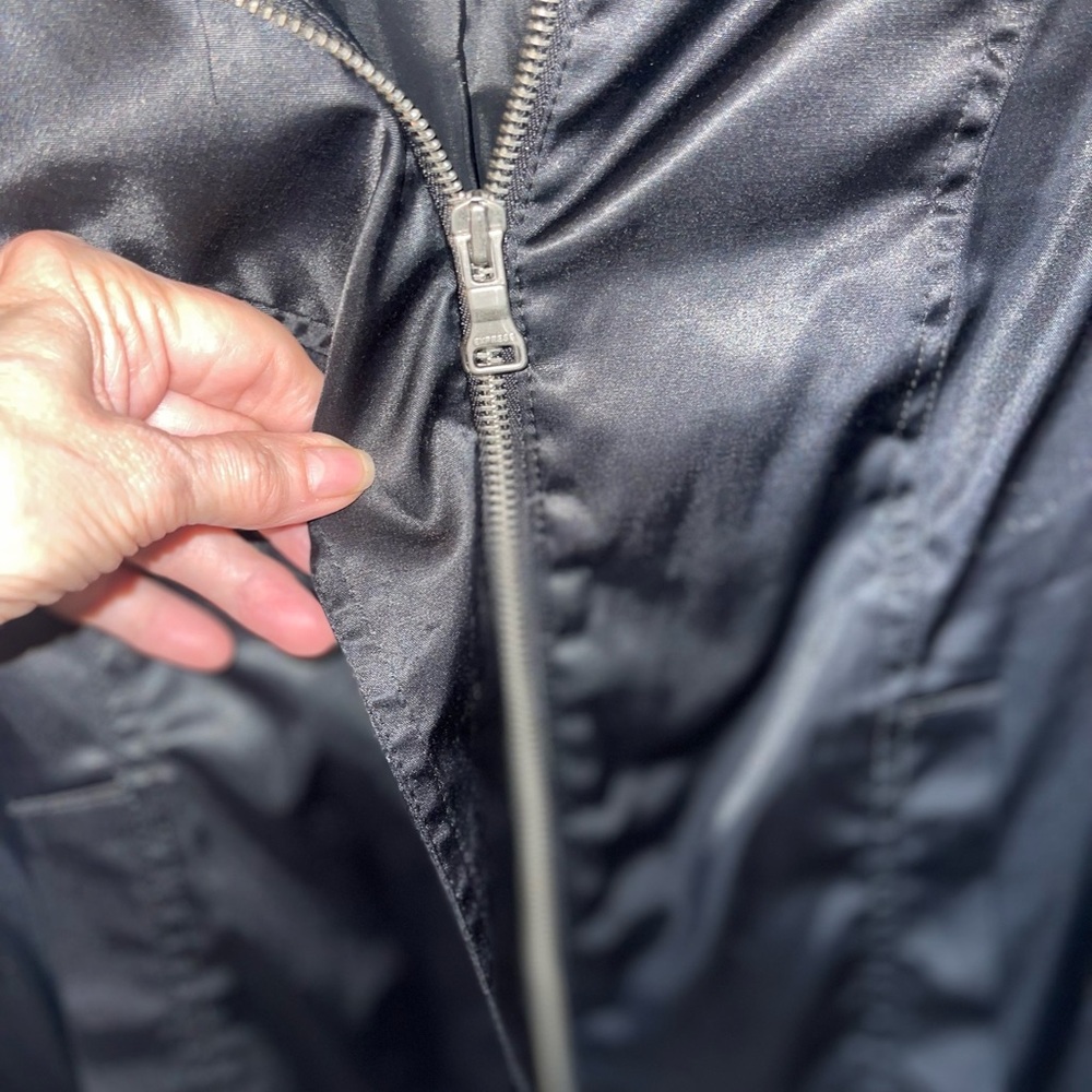 Express Design Studio Women's Black Jacket size 10 zipper closure with pockets - Picture 14 of 16